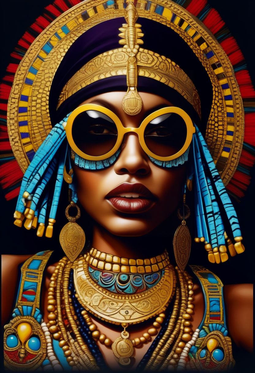 Cleopatra Vibes with a Sunglass Twist